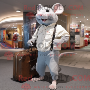 Silver Rat-mascottekostuum...