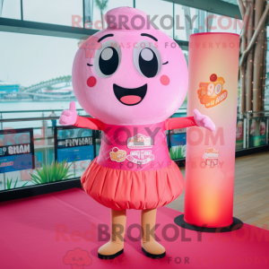 Disfraz de mascota Pink Dim...