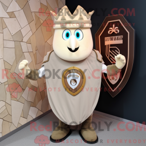 Beige Celtic Shield maskot...