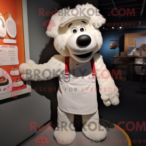 White Shepard S Pie maskot...