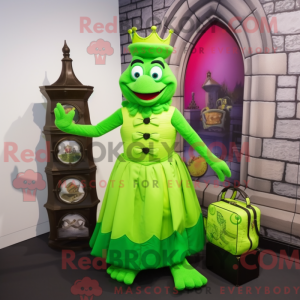 Postava maskota Lime Green...