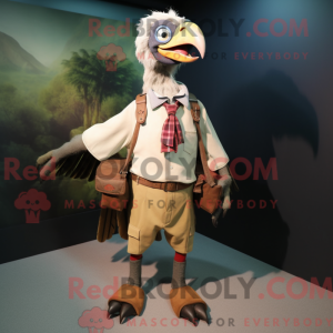 Vulture maskot draktfigur...