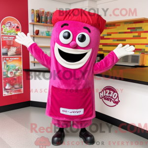 Magenta lasagne maskot...