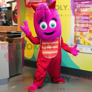 Postava maskota Magenta...