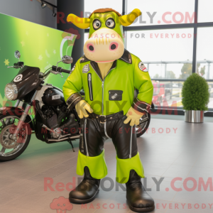 Lime Green Jersey Cow...