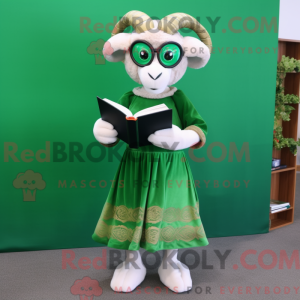 Green Ram-maskotdraktfigur...