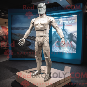 Sølv Gi Joe maskot kostume...