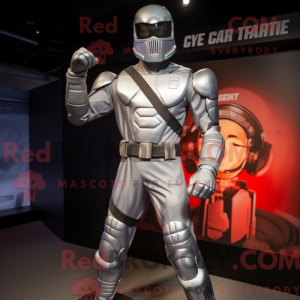 Silver Gi Joe mascot...