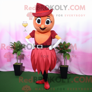 Peach Beet-maskotdraktfigur...