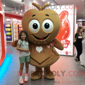 Maskotdraktfigura Tan Heart...