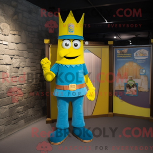 Yellow Irish Castle mascot...