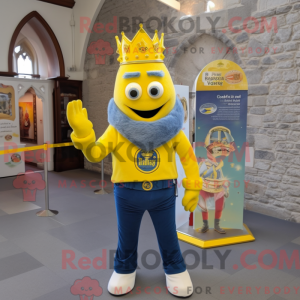 Yellow Irish Castle mascot...