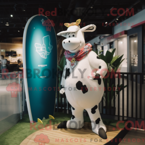 White Cow maskot kostyme...