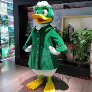 Máscara de pato verde...
