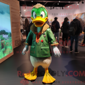 Máscara de pato verde...