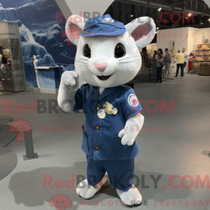 Navy Ermine mascot costume...