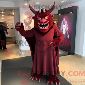 Maskotdraktfigura Maroon...