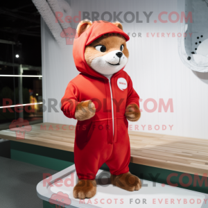 Red Ferret mascot costume...
