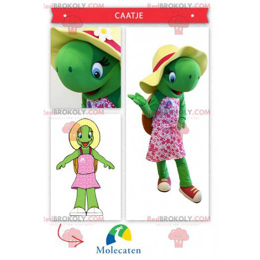 Ganska grön sköldpadda maskot - Redbrokoly.com