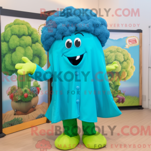 Turkis broccoli maskot...