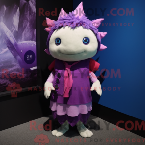 Lilla Axolotls máscara de...