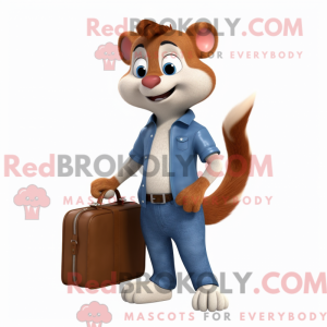 Wezel mascotte kostuum...