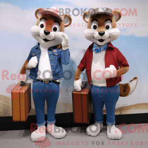 Weasel mascot costume...