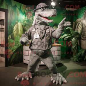 Silver Crocodile mascot...