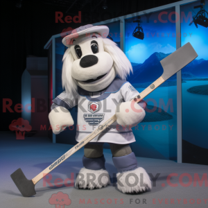 White Ice Hockey Stick...