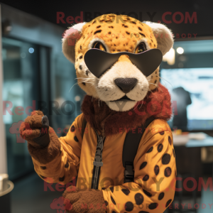 Rust Cheetah maskot kostume...