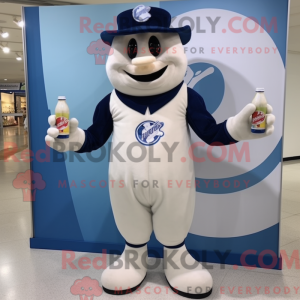 Navy Bottle Of Milk mascot...