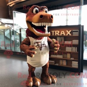 Rust T Rex maskot kostume...