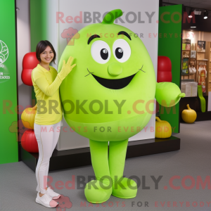 Postava maskota Lime Green...