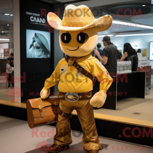 Máscara de Cowboy Dourado...