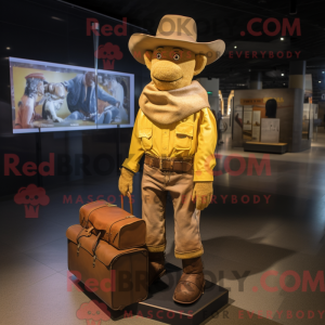 Gold Cowboy maskot...
