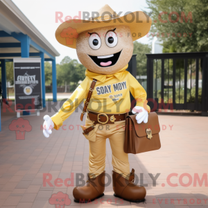 Máscara de Cowboy Dourado...