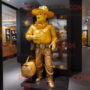 Máscara de Cowboy Dourado...
