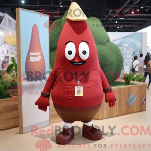 Maskotka Maroon Pear jest...