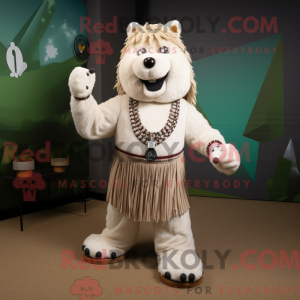 Beige Shepard S Pie maskot...