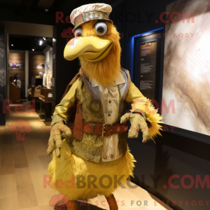 Gold Dodo Bird mascot...