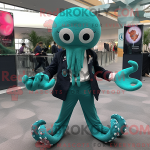 Máscara de Kraken de cor...