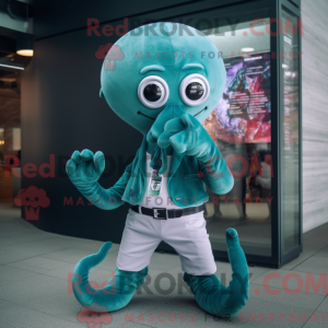 Máscara de Kraken de cor...