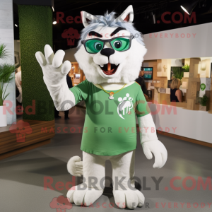 Green Lynx mascot costume...