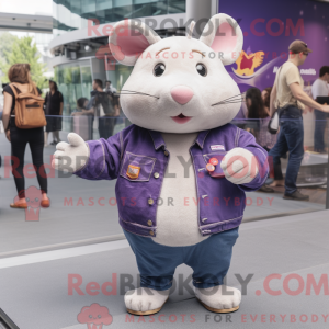 Purple Hamster mascot...