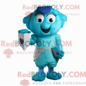Costume mascotte Cyan Love...