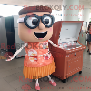 Peach Bbq Ribs mascot...