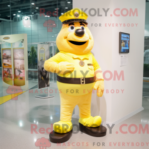 Personaggio mascotte giallo...