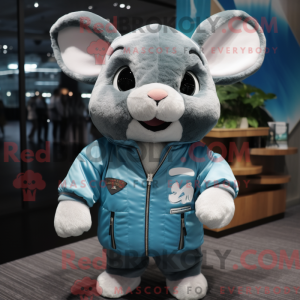 Cyan Chinchilla maskot...