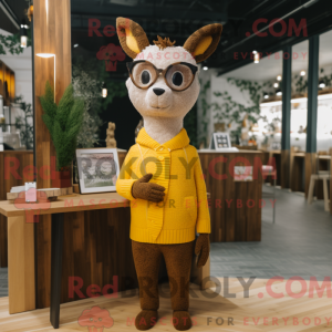 Gold Roe Deer mascot...