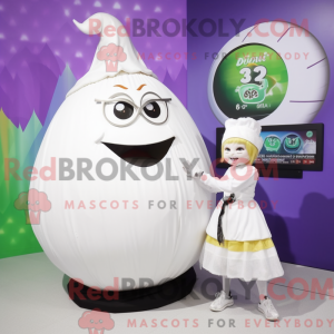 White Onion mascot costume...